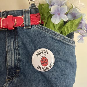 Pin de Nixon &quot;Me molesta&quot;