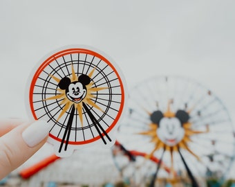 Micky Riesenrad Pixar Pal-A-Round California Adventure Disneyland Aufkleber