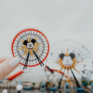 Mickey Ferris Wheel Pixar Pal-A-Round California Adventure Disneyland Sticker