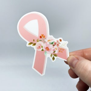 Breast Cancer Ribbon Sticker