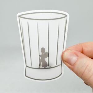 Ratatouille Pixar Remy Chef Hat Sticker