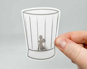 Ratatouille Pixar Remy Chef Hat Sticker