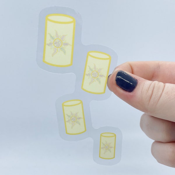 Tangled Floating Lantern Clear Sticker