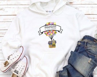 Pixar Up Adventure is Out There Hoodie Sweatshirt