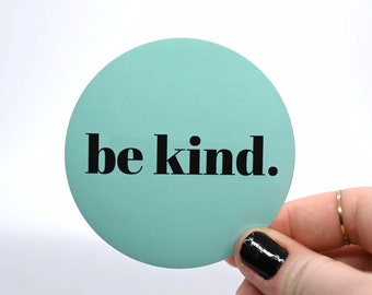 Be Kind Sticker- Light Blue