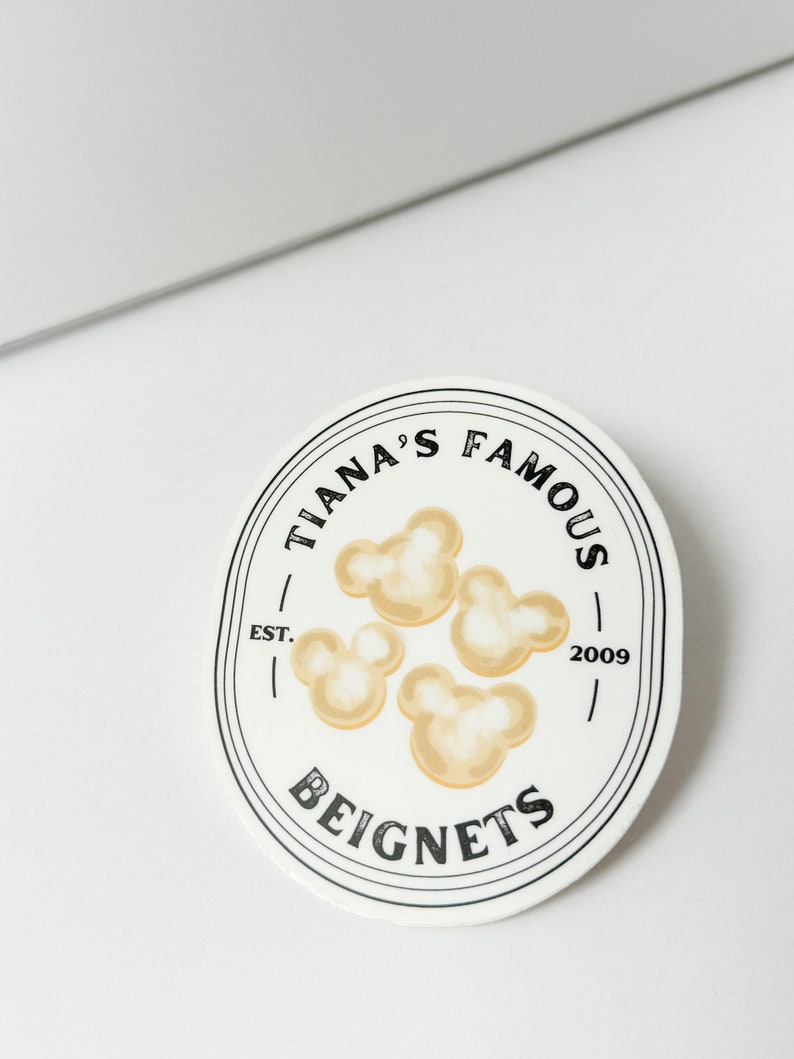 Princess and the Frog Princess Tiana’s Beignets Vinyl Sticker - Etsy