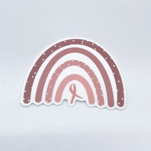 Breast Cancer Awareness Rainbow Sticker