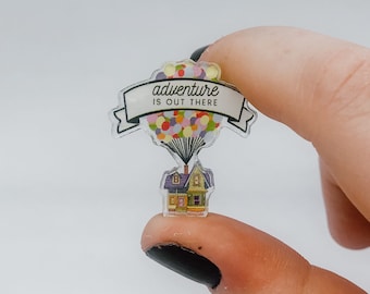 Adventure is Out There Up House Pin