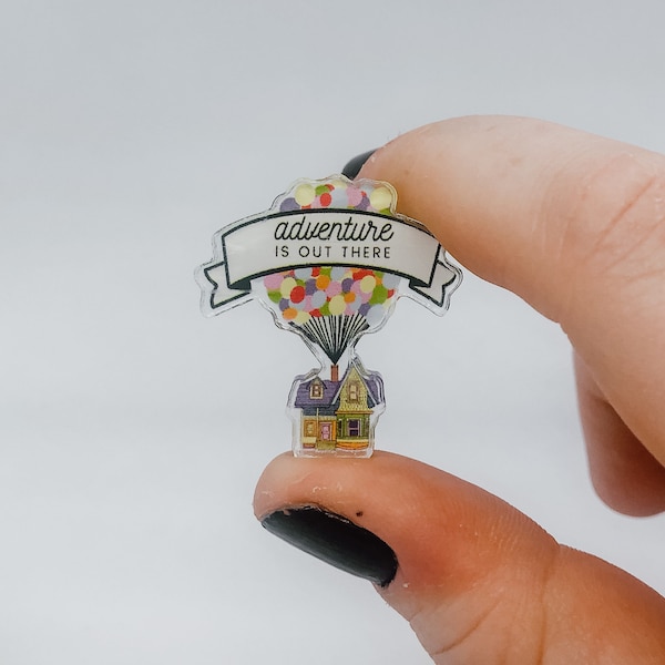 Adventure is Out There Up House Pin