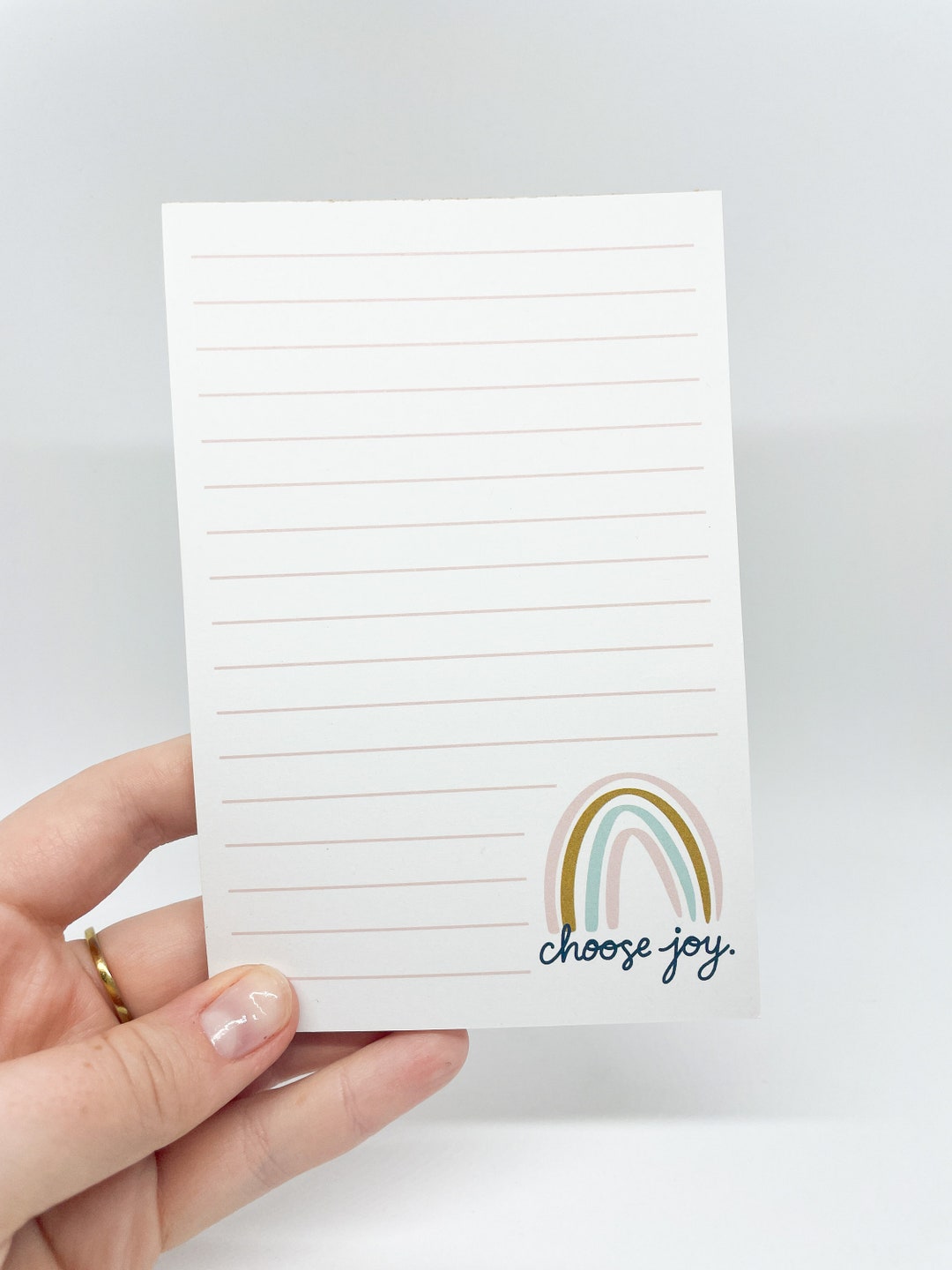 Choose Joy Rainbow Lined Notepad - Etsy