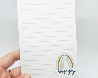 Choose Joy Rainbow Lined Notepad