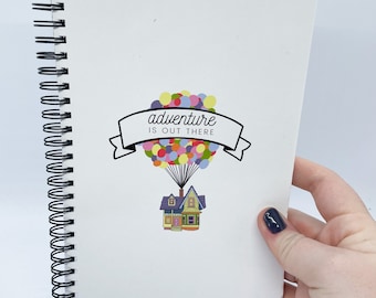 Cuaderno de diario: La aventura está ahí fuera inspirada en Pixar Up