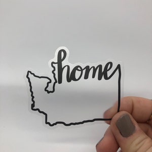 Washington State Clear Home Sticker