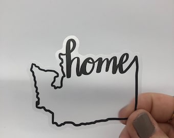 Washington State Clear Home Sticker
