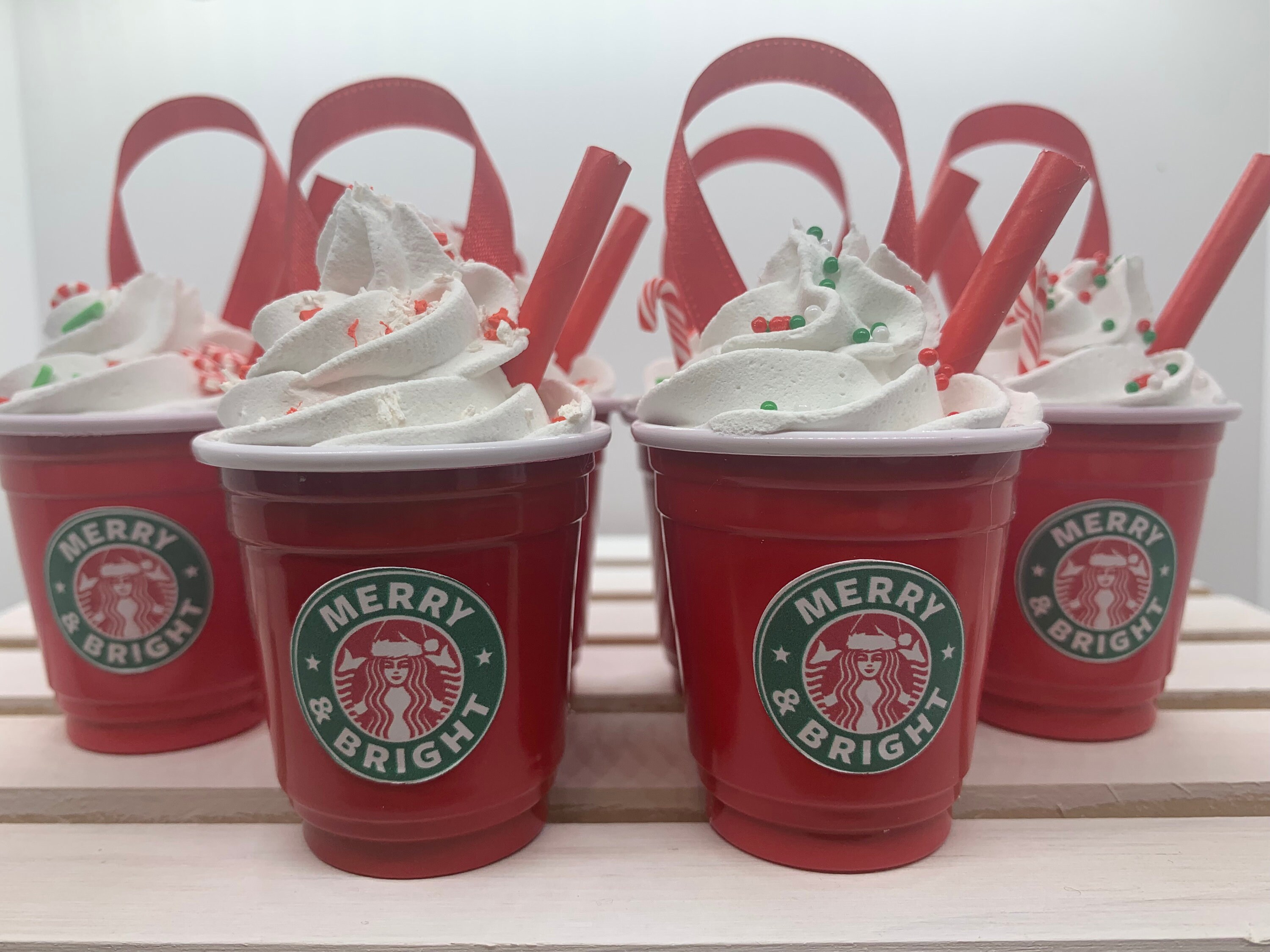 Mini Starbucks Ornaments 