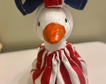 Patriotic Dress and Bow for 5 Inch Desk Goose