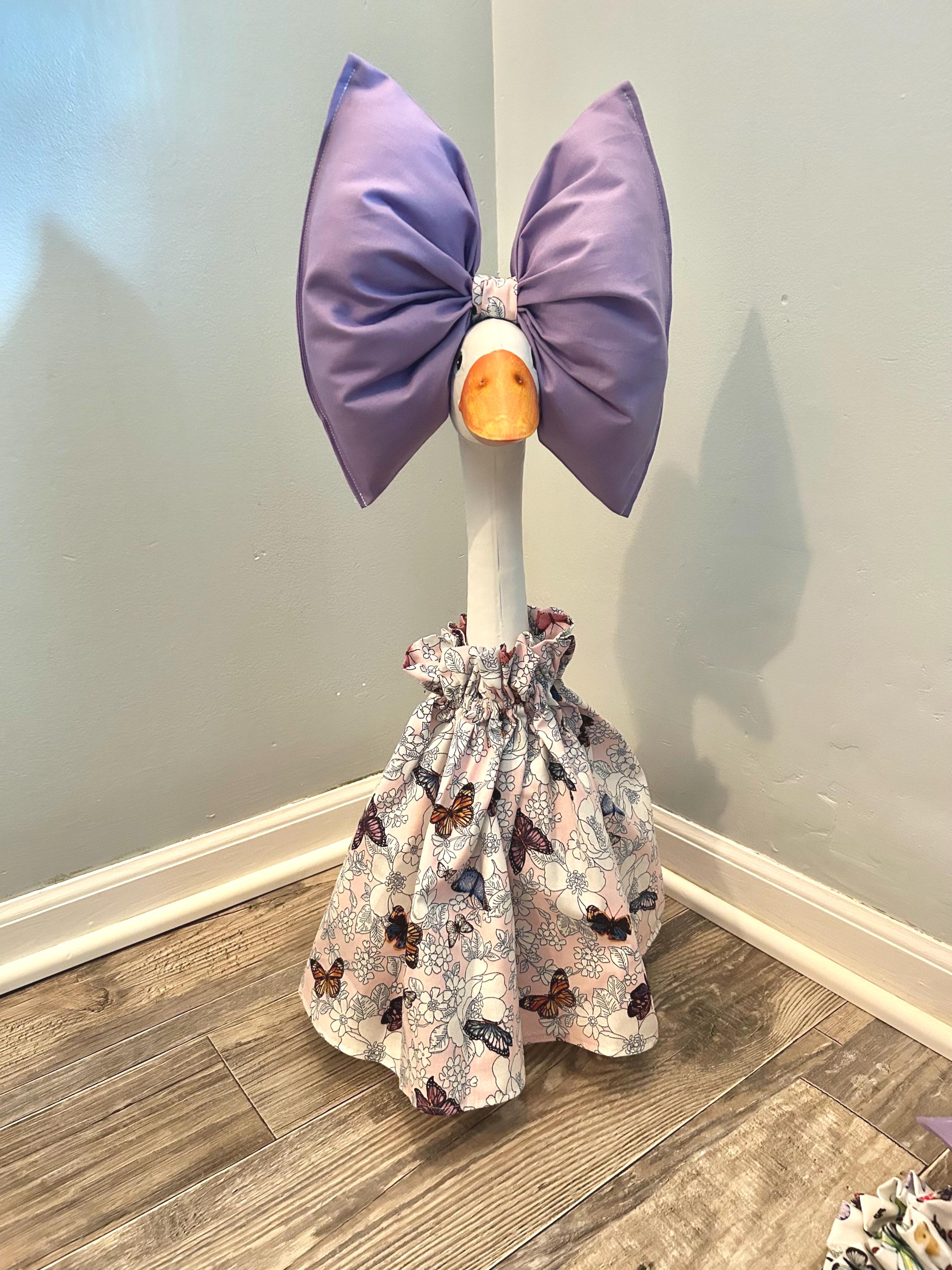 Butterfly Porch Goose Dress and Bow Outfit (fits 19"-28" Goose) - Etsy