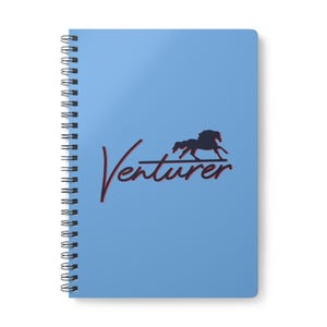 Wirobound Softcover Notebook, A5 - Jilly Coopers Rivals 'venturer' Inspired, Writing Journal, Planner, Cute Notepad, Diary, Bullet Journal image 1