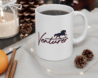 Novelty Mug, Jilly Coopers Rivals Venturer Inspired Coffee Cup, Gift for Book Lovers, Funny Tea Mug, Ceramic Drinkware,