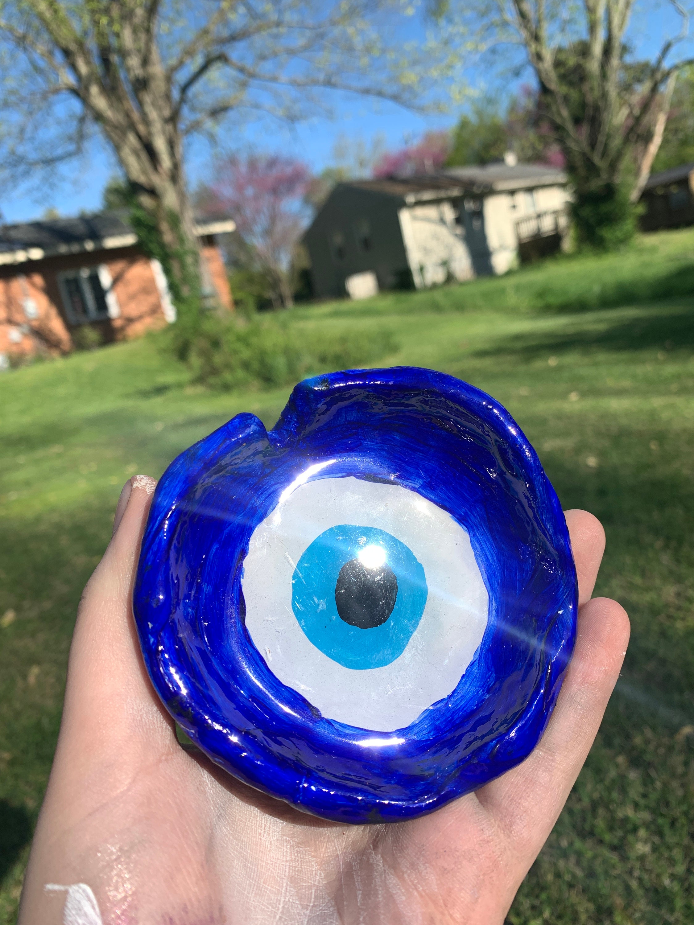 Custom Made to Order Evil Eye Ashtray Etsy