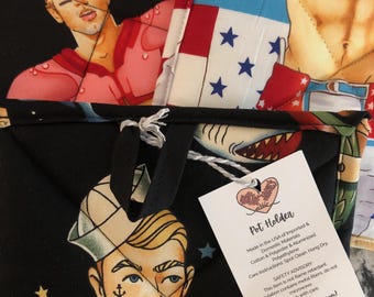 Zu heiß zum Anfassen Alexander Henry Pin-Up Topflappen