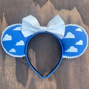 Blue Cloudy Day Mouse Ears