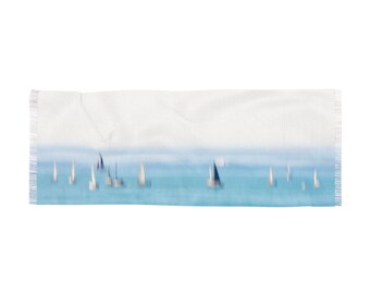 Sailboat Scarf | Ocean Breeze Accessory | Coastal Photography Wrap