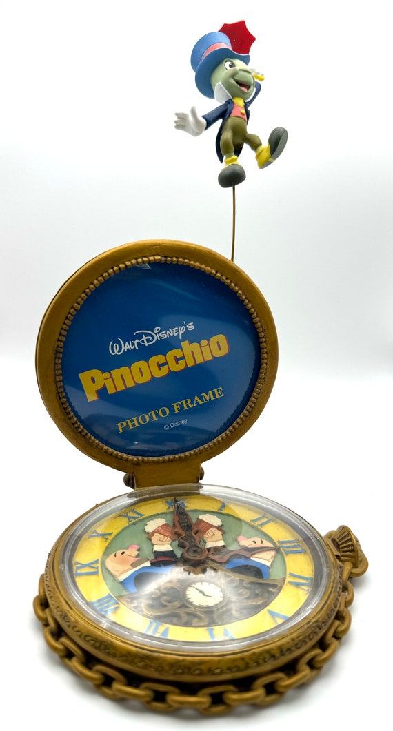 Rare Vintage Walt Disney's Pinocchio Photo Frame, Jiminy Cricket