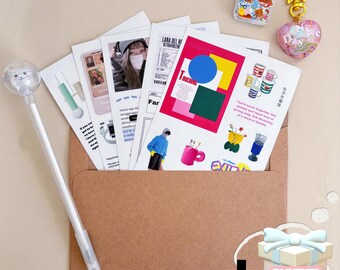 Aesthetic Journaling Sticker Pack – Random Cute Collage Sheets