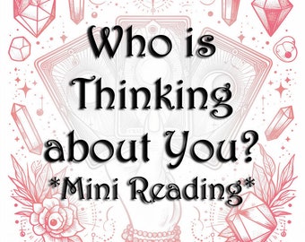 Who is Thinking about You? | Same Day Real Psychic Mini Tarot Reading via Etsy Messages