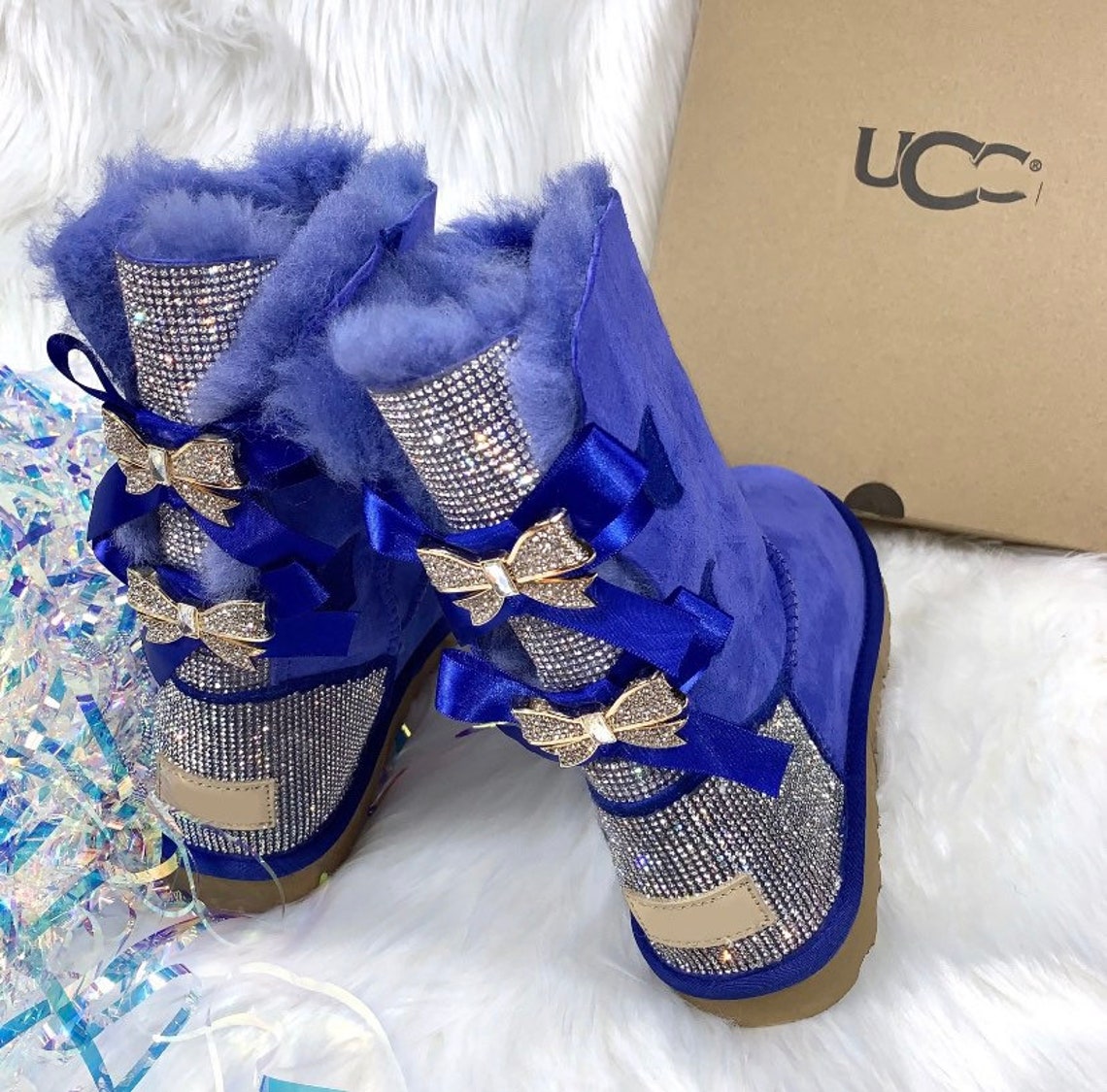 Glitter ugg boots Etsy