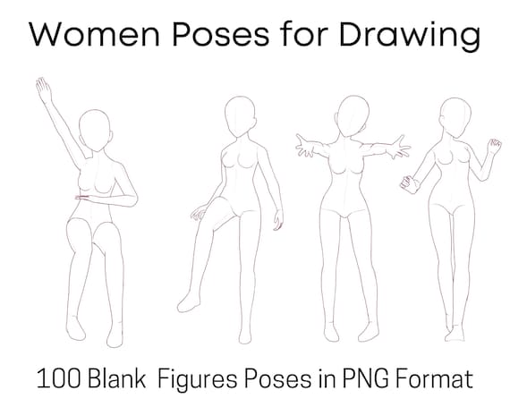 Female Anime style reference pose