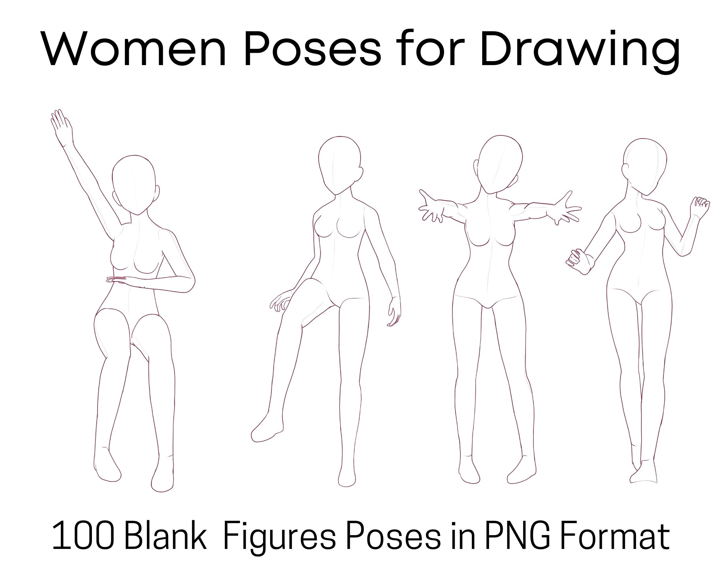 COMO DIBUJAR POSES ANIME FEMENINAS - ANATOMÍA FEMENINA 