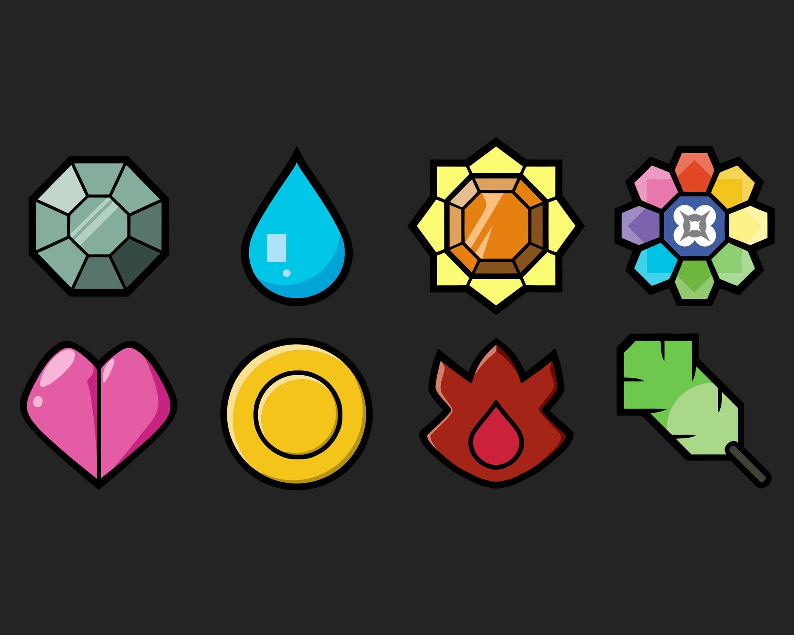 Pokemon Kanto Gym Badges Svg Png Eps Ai Vector Digital Etsy Pokemon Kanto Gym Badges Svg Png Eps Ai Vector Digital Etsy