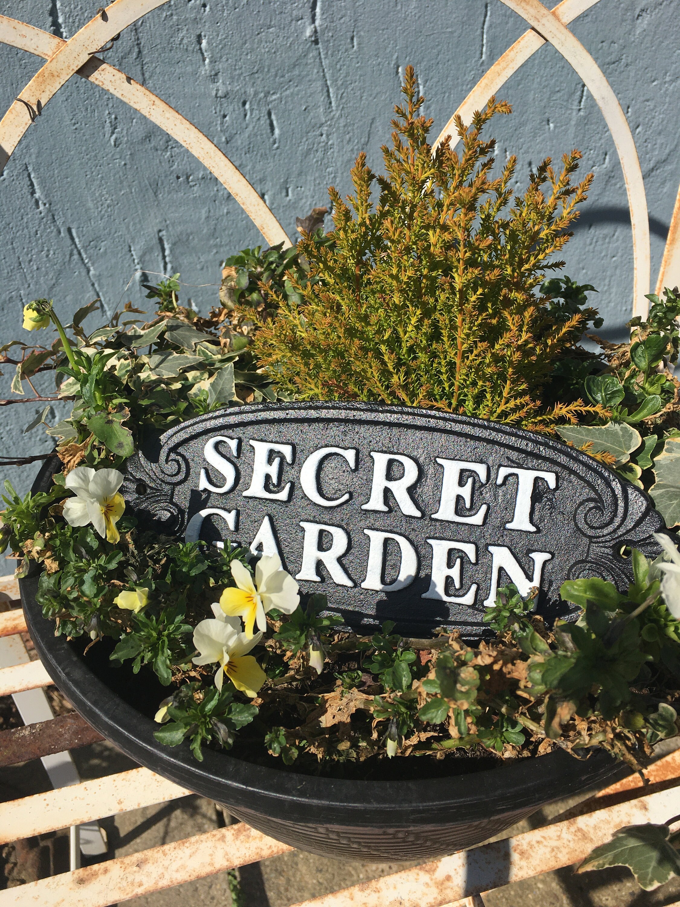 Garden Sign Decoration Sign Wall Plaque Secret Garden Etsy