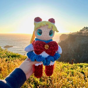 Mini Sailor Doll, Sailor Moon Handmade Crochet Doll