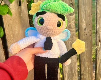 Fairy Godparent Plushie, Fairy inspired plushie, Crochet Handmade
