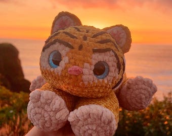 Handmade Crochet Tiger Plushie