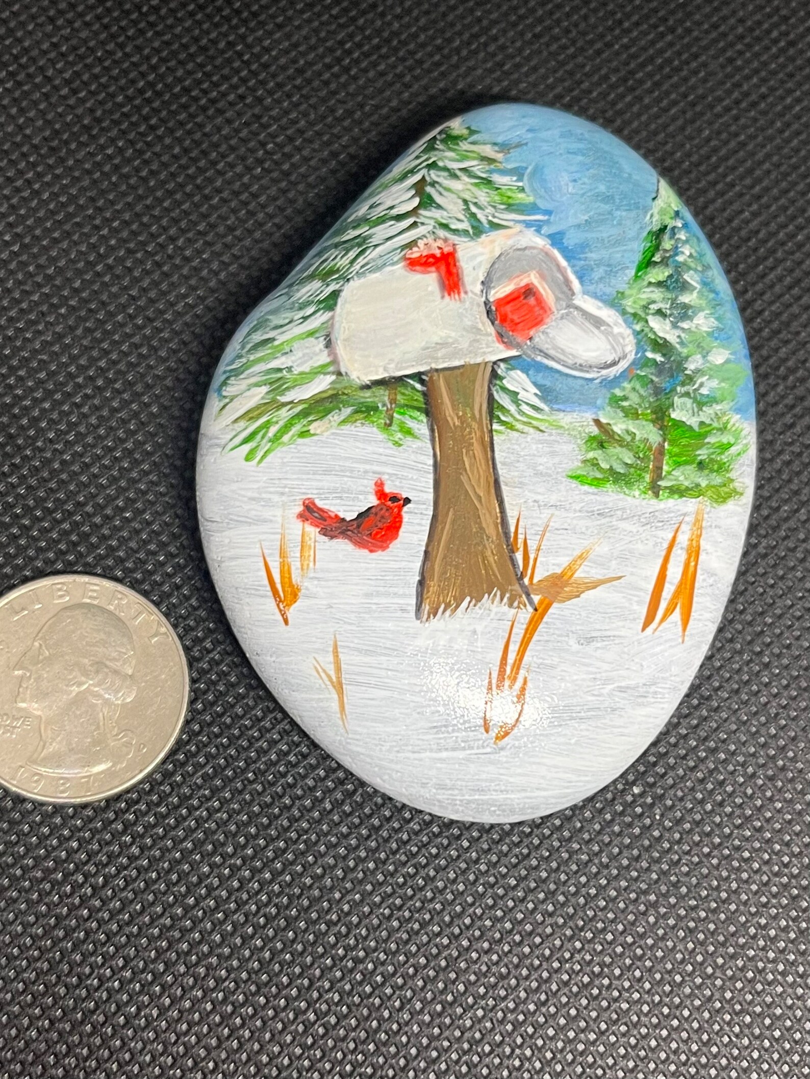 Special Delivery Hand Painted Acrylic Rock. Perfect for Desk ...