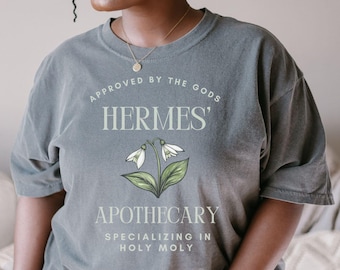 Chemise d'inspiration musicale grande taille, apothicaire Hermès, chemise Holy Moly, livresque, amateur de mythologie grecque