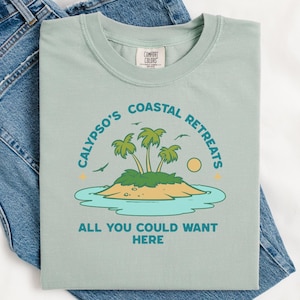 Epic the Musical Shirt: Calypso&#39;s Coastal Retreat, Bookish Comfort Colors Tee