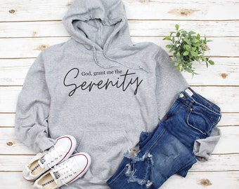 Grant me the Serenity Sweatshirt, Sober Sweatshirt, Sobriety Sweatshirt, Sobriety gift women, Addiction recovery, Recovery Sweatshirt
