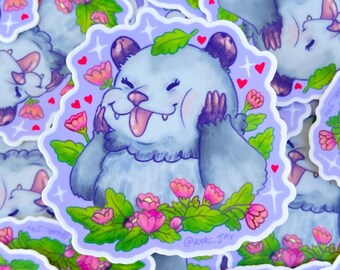 Cutie Patootie Opossum | Valentine Opossum | Matte Sticker