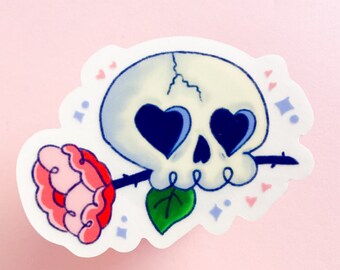 Love Aint Dead Sticker | Skull Sticker