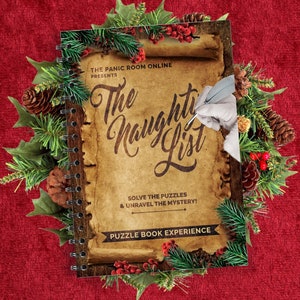The Naughty List - Christmas Printable Escape Room Puzzle Book