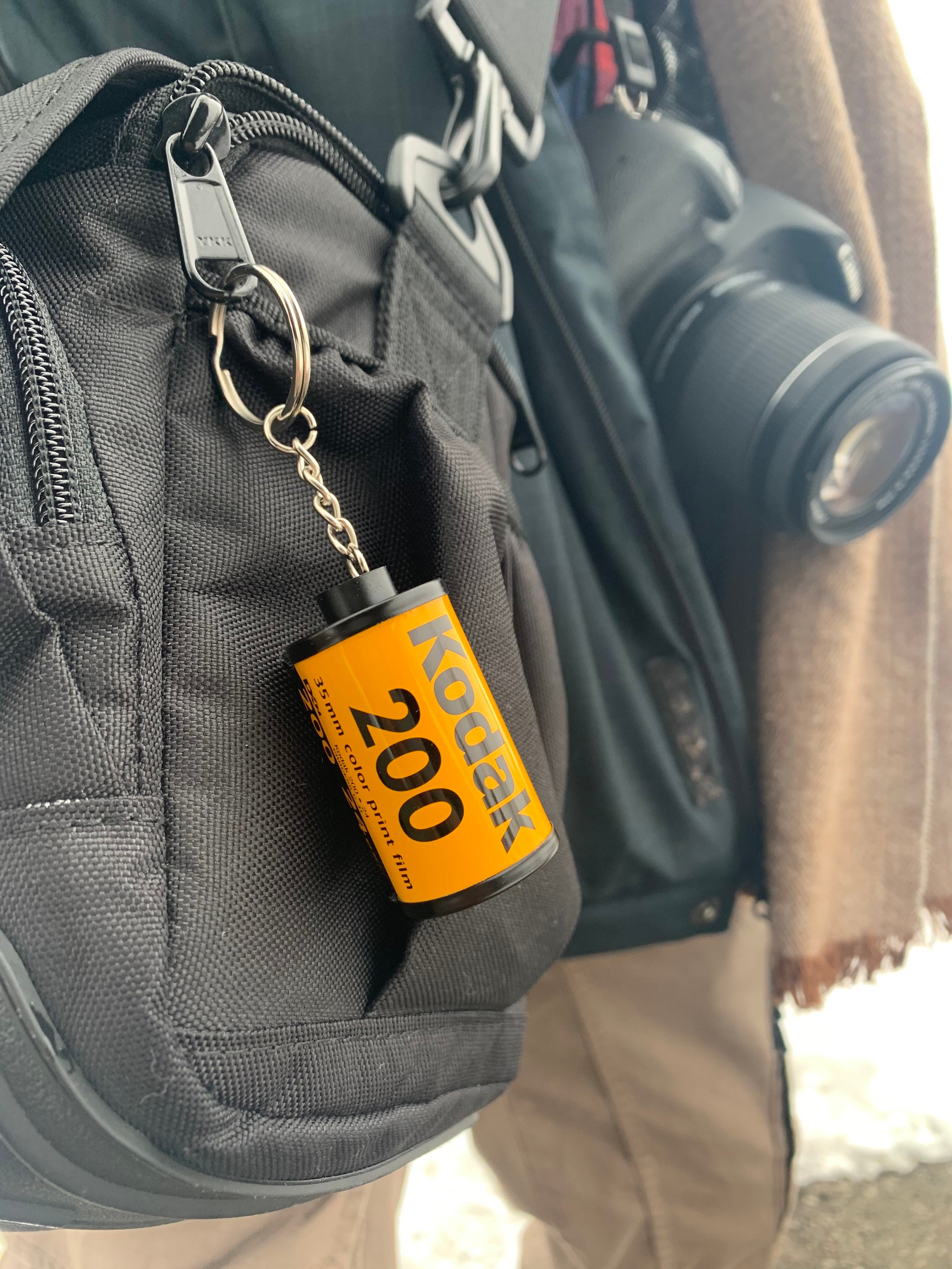 35mm Film Canister Keychain Kodak Gold 200 Etsy