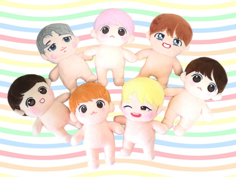 BTS doll body (20cm) K-pop IDOL doll from Korea Handmade gift for Army present House of BTS Plush Doll V Jimin J-hope Rm JungKook Jin Suga 