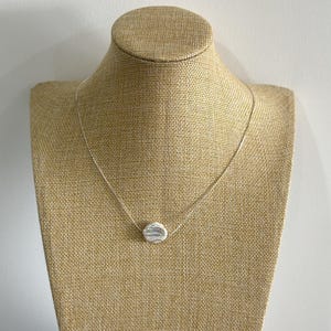 Dainty Coin Pearl Necklace, Bridal Freshwater Pearl