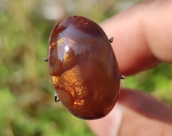 FIRE AGATE - Mexican Fire Agate copper fire rare fire agate loose stone for jewellery making