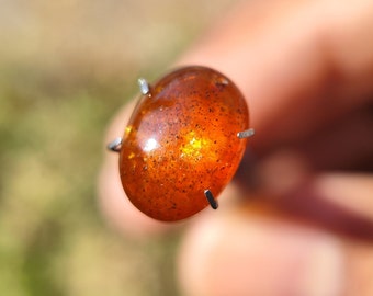 Orange KYANITE Crystal - Rare Orange Kyanite Cabochon Crystal - Kyanite loose cabochon - healing crystals - kyanite pendant, Orange kyanite